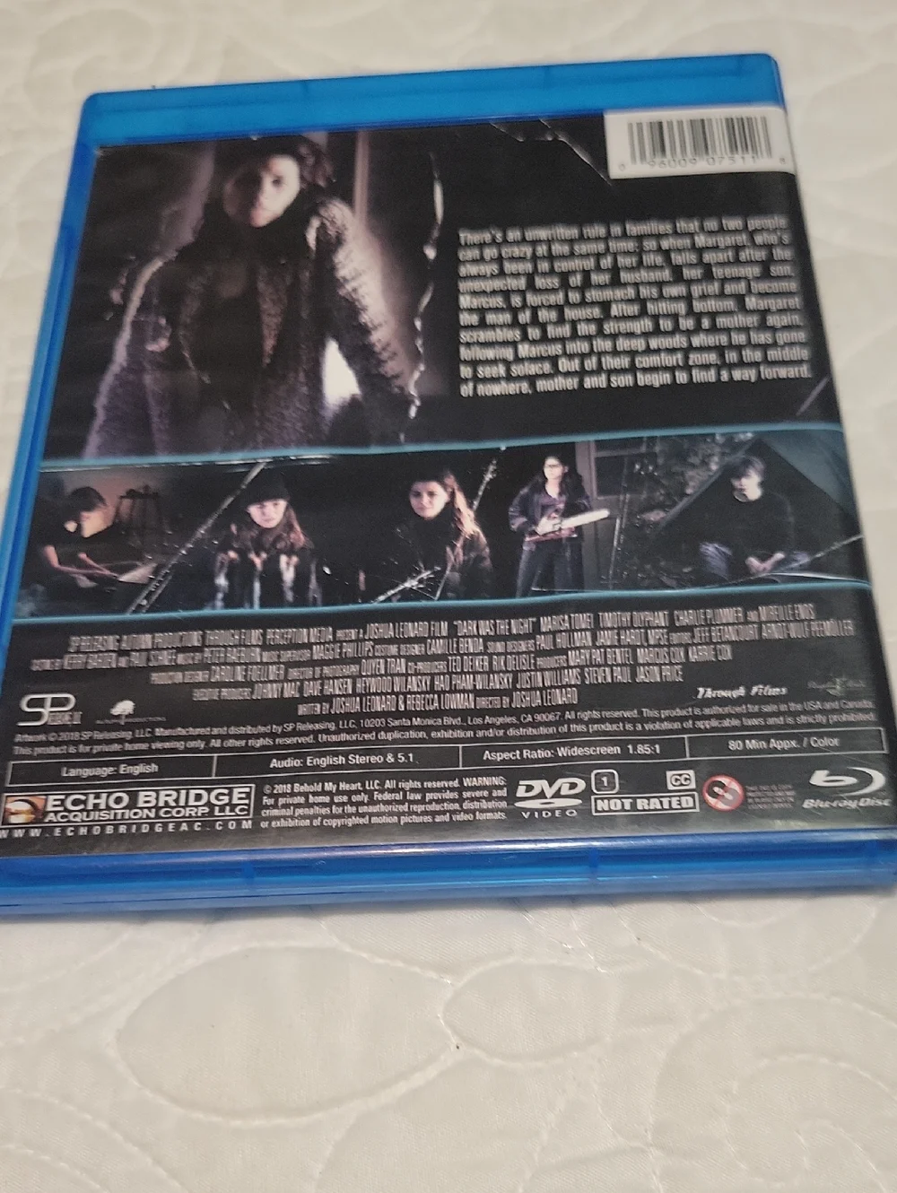 Dark Was the Night Dvd - Blue Case